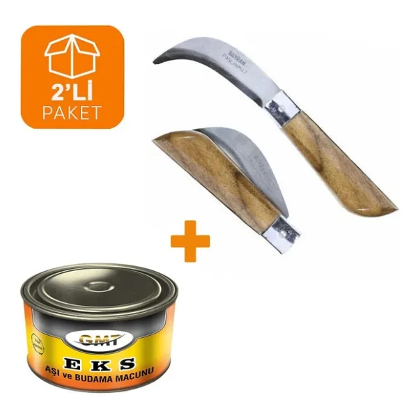 Bayram Aşı Bıçağı 22 Cm No: 3 + Gmt Aşı Macunu ( 2li Paket)