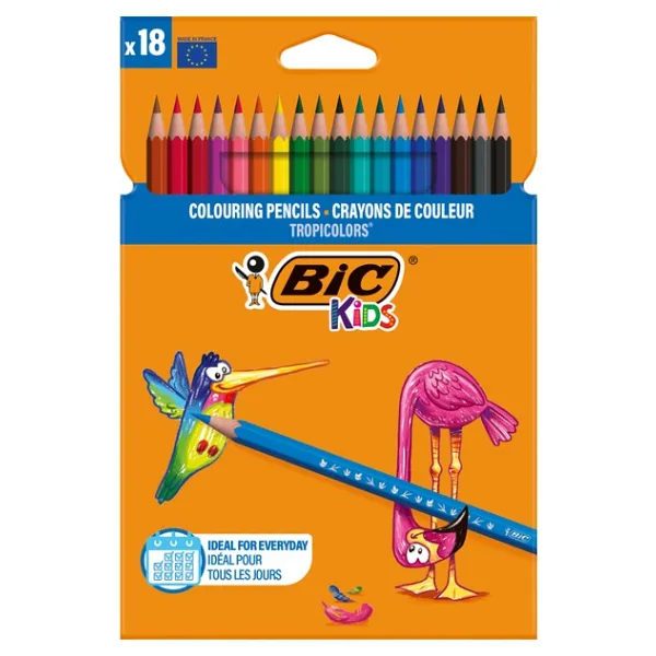 BIC Kids Tropicolors Kuru Boya Kalemi 18 Renk - 18'li