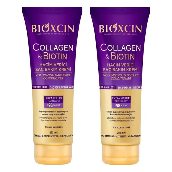 Bioxcin Collagen Biotin Hacim Verici 250 ml 2 Adet Saç Kremi