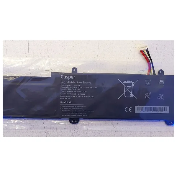 Casper C500 C550 Batarya 4000 Mah/45.6wh U569751pv-3sp1