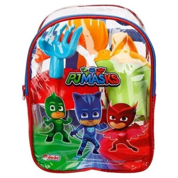 Dede 03502 Pj Masks Resimli Sırt Çantalı Plaj Set