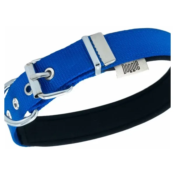 Doggie Konfor Dokuma Kemikli Boyun Tasması Royal Blue 2.5x37-45 cm (DSBT-2562 M)