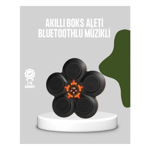 Epilons Akıllı Müzikli Boks Makinesi Bluetooth Bağlantılı Işıklı Hedefli Fitness Aleti
