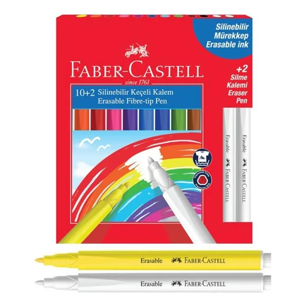 Faber-Castell Silinebilir 10+2'li Keçeli Kalem Seti
