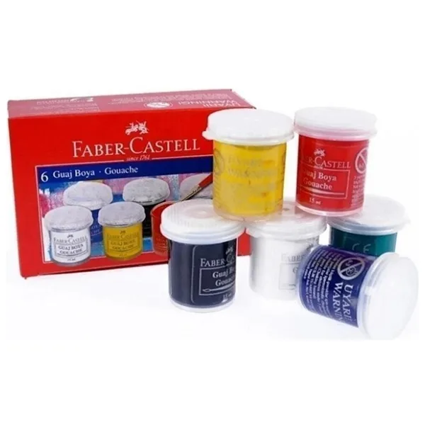 Faber & Faber Faber Castell Guaj Boya 6'Lı. 6x15 M