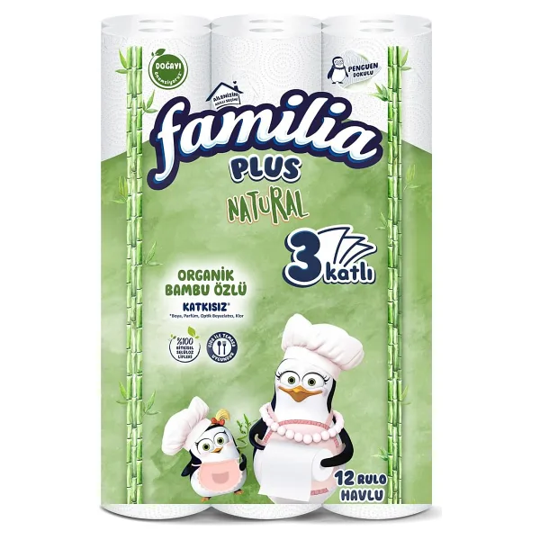 Familia Plus Natural 12'li Kağıt Havlu