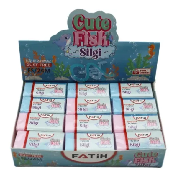 Fatih Silgi Cute Fish Pvc Soft Fs24 (24 Lü Paket)
