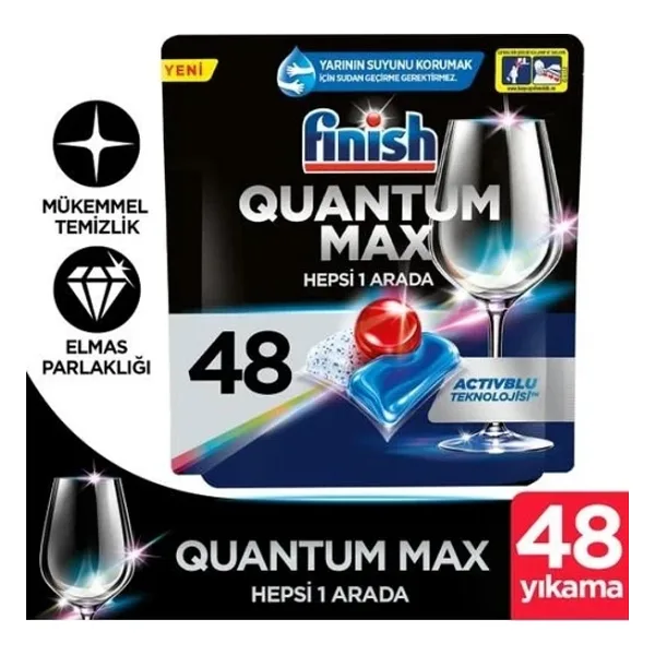 Finish Quantum Max Bulaşık Makinesi Tableti 48'li