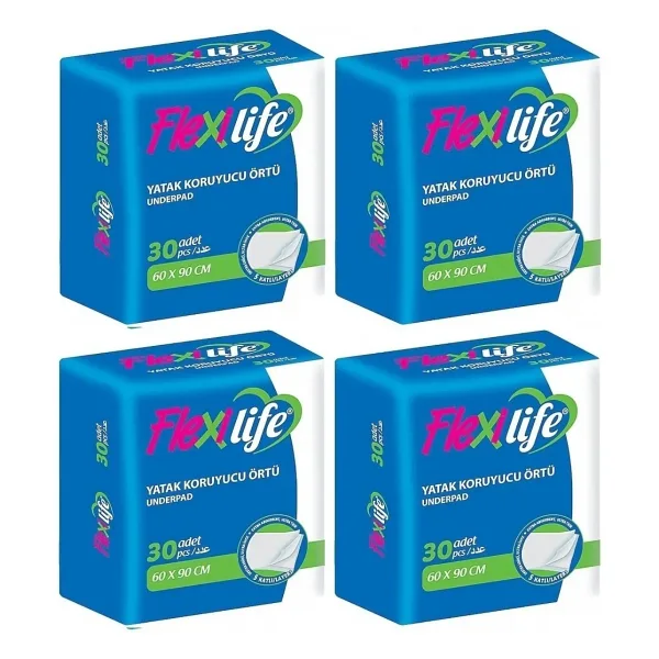 Flexi Life 60x90 cm 30'lu 4 Adet Yatak Koruyucu Örtü