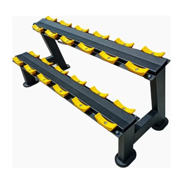 Goodway 12'li Dumbell Standı / Dumbell Rack / Dumbell Sehpası Sarı-Siyah
