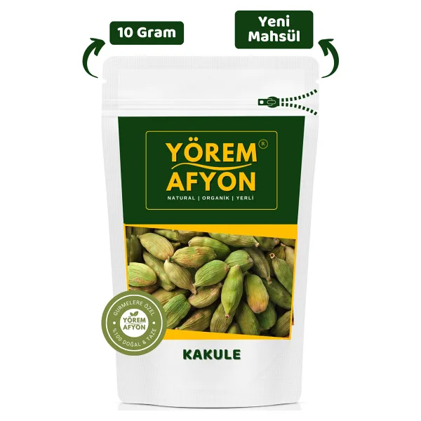Gülçehre Yörem Afyon Duble Boy Yemyeşil Hoş Kokulu Kakule (elettaria Cardamomum) 10gr.