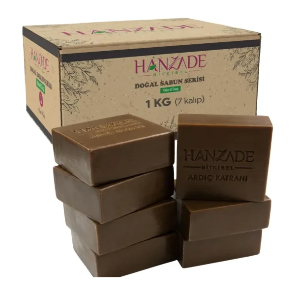 Hanzade Bitkisel Doğal El Yapımı Hatay Ardıç Katranı Sabunu 1 KG