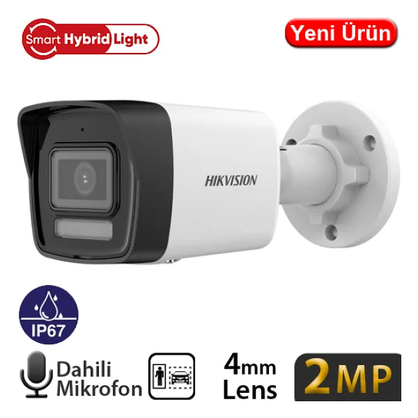 Hikvision DS-2CD1023G2-LIUF 2 MP 4mm Lens Bullet Güvenlik Kamerası