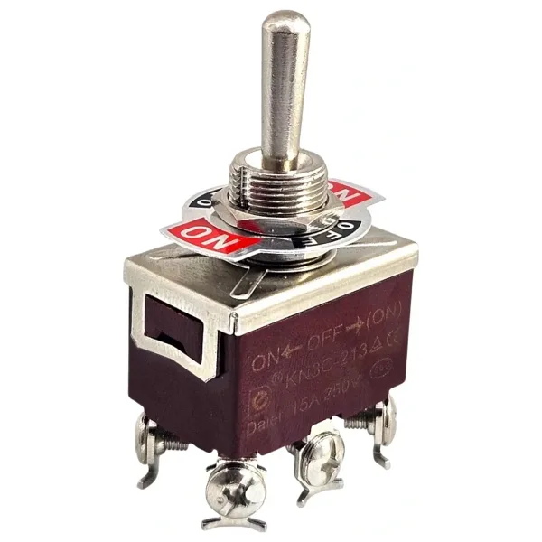 IC-160 Toggle Switch Mom-Off-Mom Ø12mm 6P KN3C-223