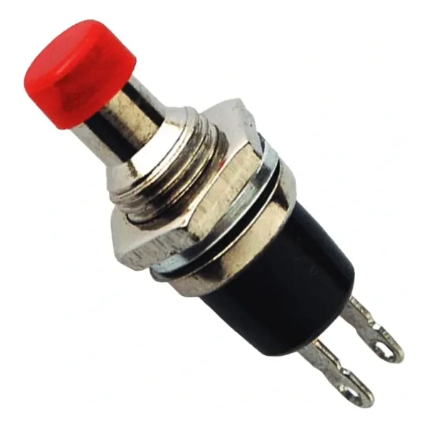 IC-178 Buton Ø7mm Normalde Kapalı (Ters Kontak) Kırmızı