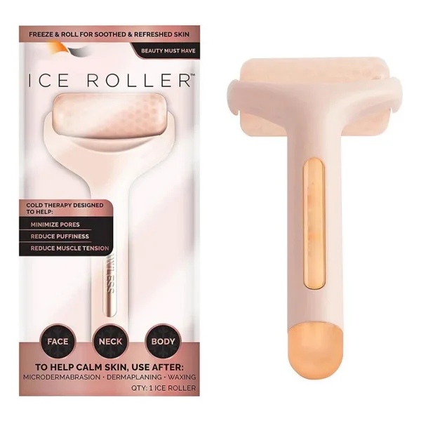 Ice Roller Buz Silindiri Terapi Etkili Yüz Derma Masaj ve Cilt Soğutma Bakım Aleti