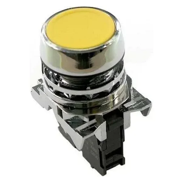 ISM-BA51 Metal Yaylı Push Buton - Sarı