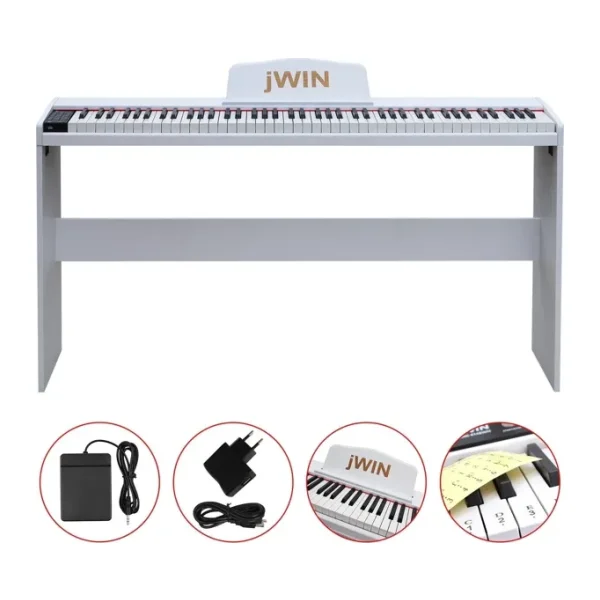 Jwin SDP-88 Tuş Hassasiyetli Beyaz Dijital Piyano