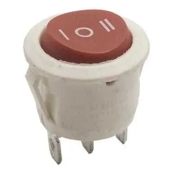 KCD1-5 ON-OFF-ON Üç Konumlu Işıksız Anahtar - Beyaz