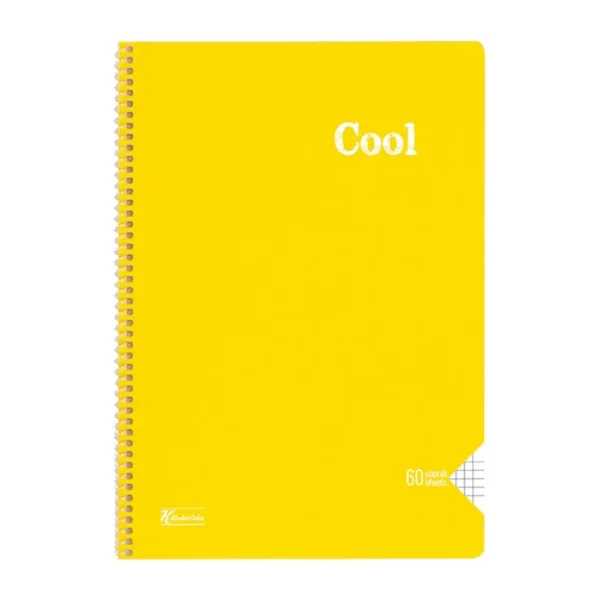 Keskin Color Cool Spiralli A4 60 Yaprak Kareli Defter
