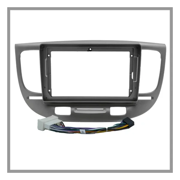 Kia Rio 2005-2011 UYUMLU GÜMÜŞ 9'' ANDROID MULTİMEDYA ÇERÇEVESİ - SOKET
