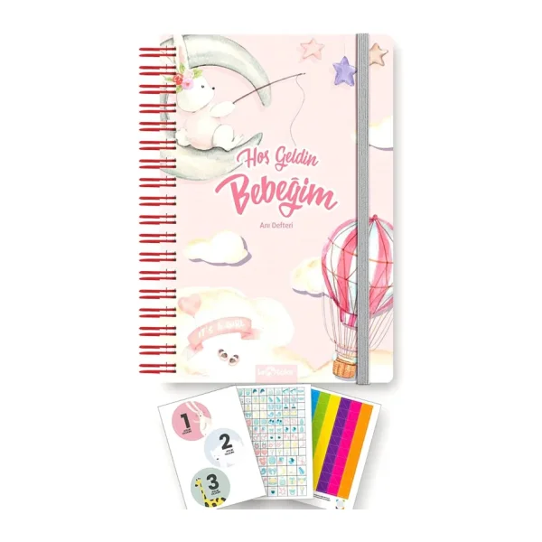 LE COLOR Bebek Anı ve Anne Hamile Albümü Kız+ 241 Sticker