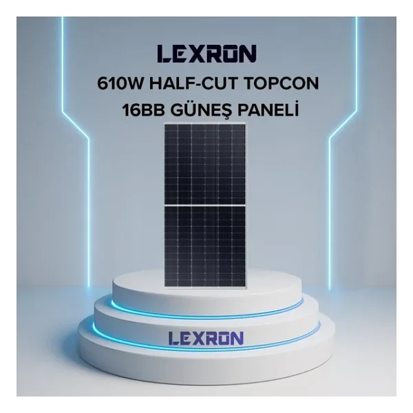 Lexron 140W Half-Cut TOPCon Monokristal Güneş Paneli