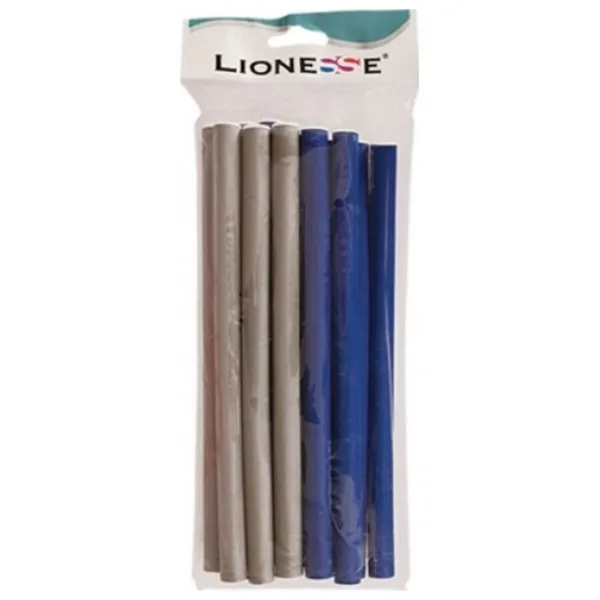 Lionesse 3015 Sosis Bigudi Mavi - Gri 12 Adet