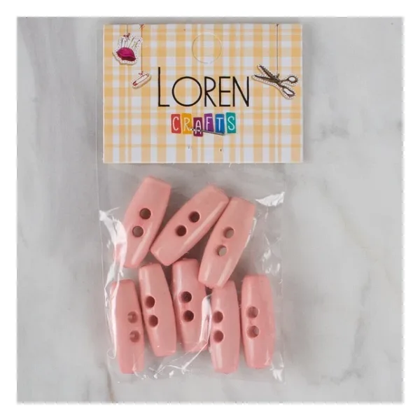 Loren Crafts Pembe 8 Li Çoban Düğmesi - 72