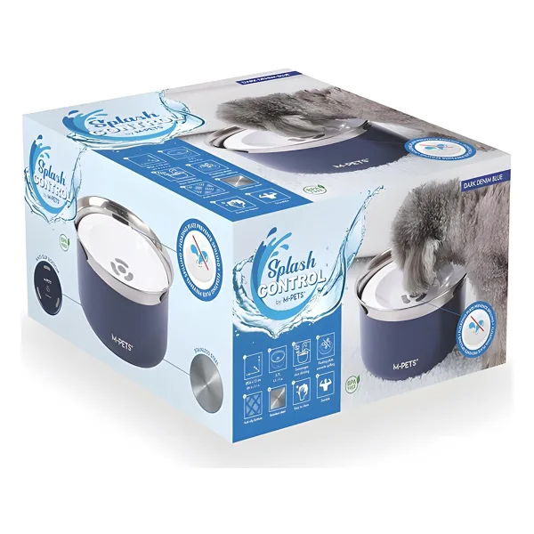 M-Pets Splash Control 3.7 lt Metal Su Kabı