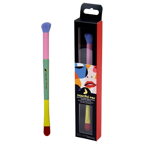Nascita Pro Secret Beauty 483 Açılı Far Karıştırma ve Kapatıcı Fırçası