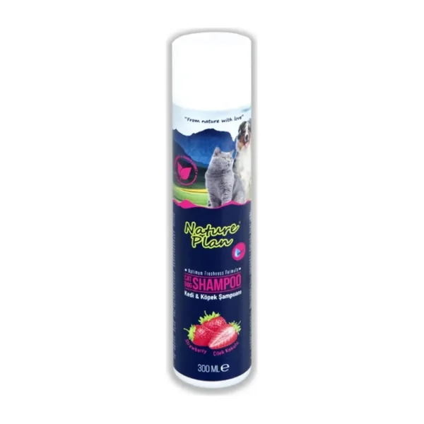Nature Plan Çilek Kokulu 300 ml Köpek Şampuanı, Kedi Şampuanı