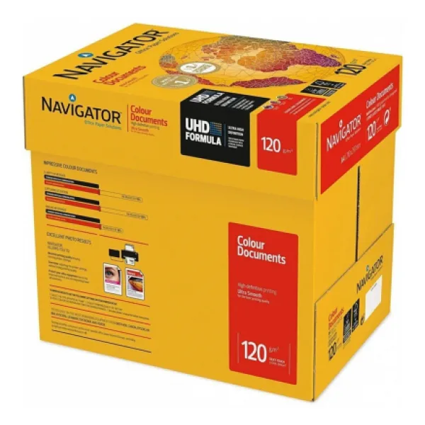 Navigator Fotokopi Kağıdı Gramajlı Laser-Copy-Inkjet Colour Documents 2000 Lü (4 Paket) A3 120 Gr Beyaz