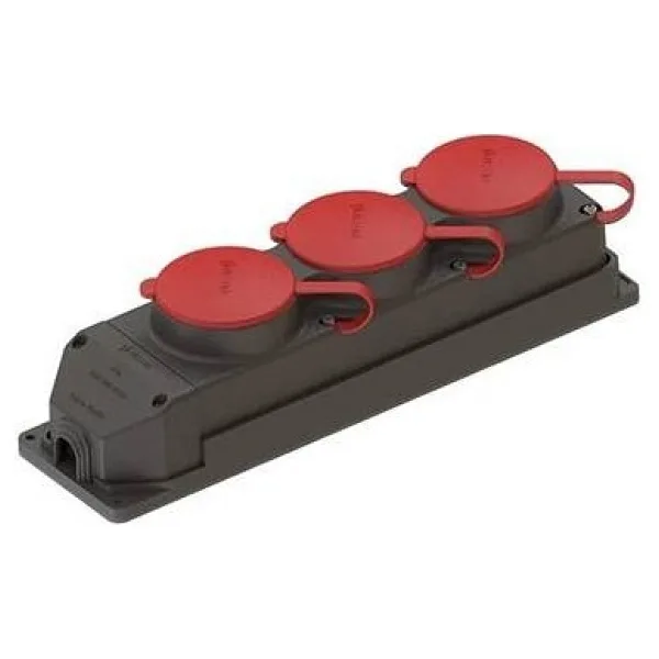 NE-AD Kauçuk 3X25 A 3'lü Grup Priz 4012