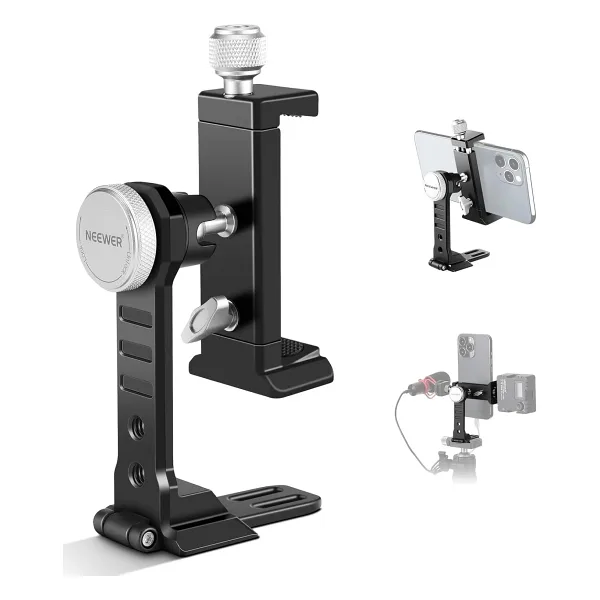 Neewer PA002 Alüminyum Döndürülebilir Telefon Tripod Adaptörü