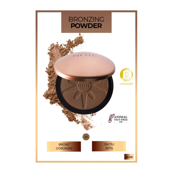 Note Bronzing Powder 20 Koyu Bej Bronzer