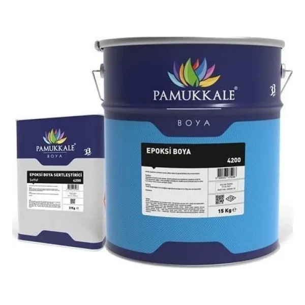 Pamukkale 4200 Epoksi Boya 15 Kg+3 Kg Ral 6021 Makina Yesili