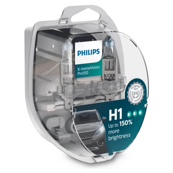 Philips X-Tremevision Pro150 H1 Araç Far Ampulü +150%, 2'Li Set