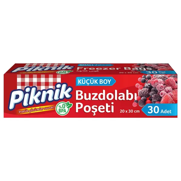 Piknik Küçük Boy Buzdolabı Poşeti 30'lu