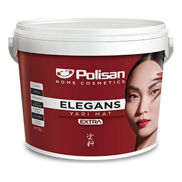 Polisan Elegans Extra Yarı Mat 2.5 lt İç Cephe Boyası - Beyaz
