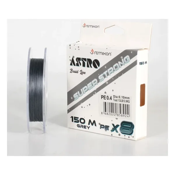 Remixon Astro 8X 150 m 0.10 mm 5.9 kg Grey İp Misina