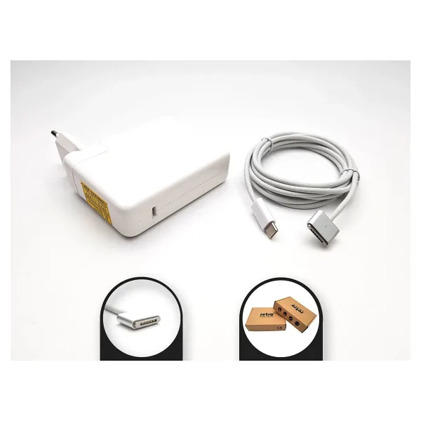 RETRO Apple MacBook 140W USB-C PD Adaptör RPA-AC327