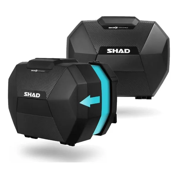 Shad SH38X-Carbon 38+38 lt Karbon Kapaklı Yan Çanta Takım