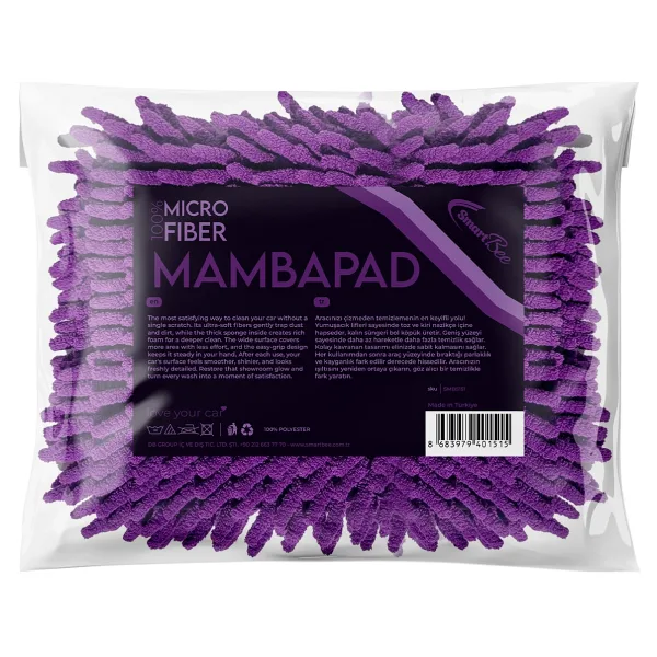 Smartbee Mambapad Mikrofiber Chenille Oto Yıkama Süngeri