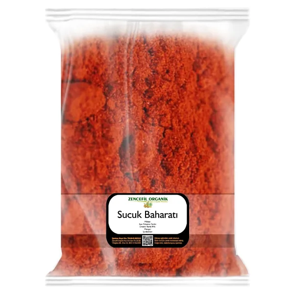 Sucuk Baharatı 500 Gr. Acılı Sucuk Harcı Saf Baharat Karışımı Tuz Içermez Ustasından Özel Karışım
