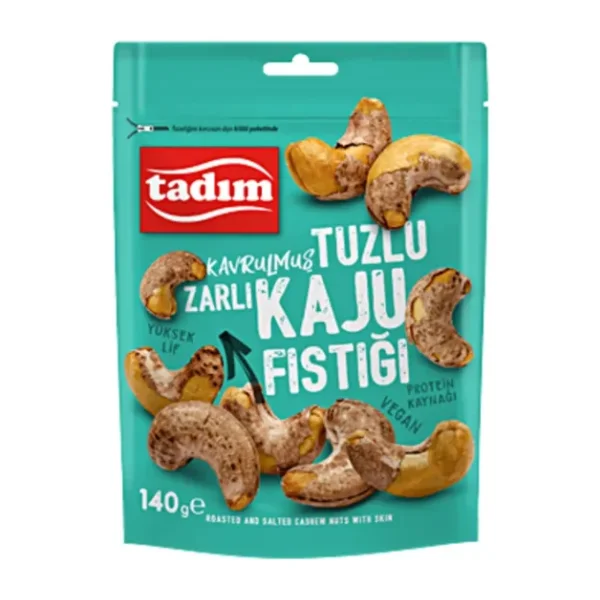 Tadım Zarlı Kavrulmuş Kaju 140 gr