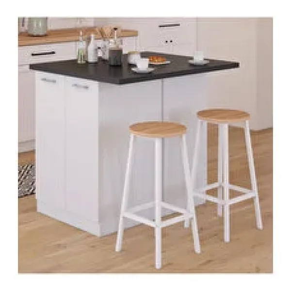 Tdesigno Melo Mutfak Adası- Çok Amaçlı Dolap-Erzak-Mutfak-Kiler Dolabı-Kahve Köşesi-Beyaz-115 Cm-Çift Taraflı