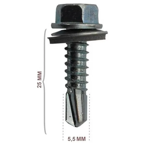 Trapez Çatı Vidası 5.5x25