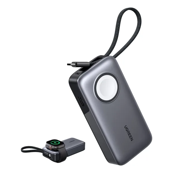 Ugreen 55434B 10000 mAh Hızlı Şarj Kablosuz Powerbank