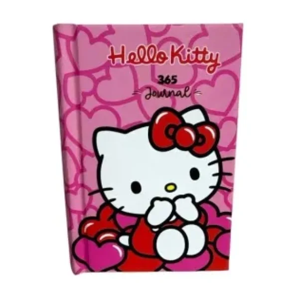 Vıctorıa's Journals 525-1989 Hello Kıtty And Frıedns A7 Sert Kapak Günlük Ajanda 80 Gr. 368 Sayfa - Pembe